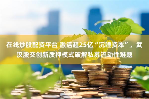 在线炒股配资平台 激活超25亿“沉睡资本”，武汉股交创新质押模式破解私募流动性难题